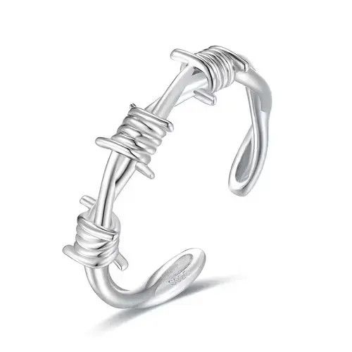 Japanese Brand Twist Thorns Wire Ring Size ONE SIZE - 1 Thumbnail