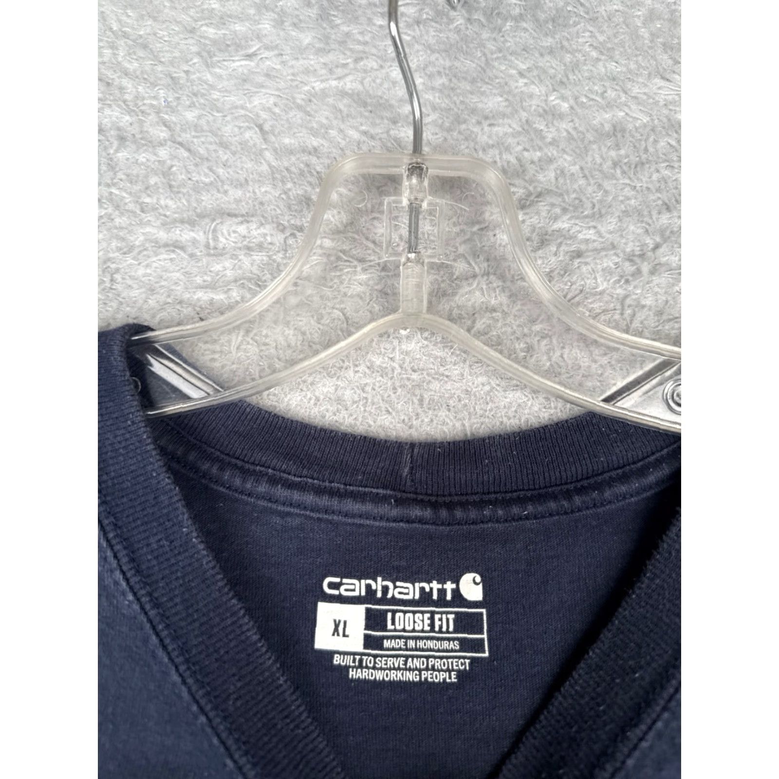 Carhartt Carhartt Shirt Men XL Blue Long Sleeve Crew Neck Cotton Workwear Vintage No Size US XL / EU 56 / 4 - 6 Thumbnail