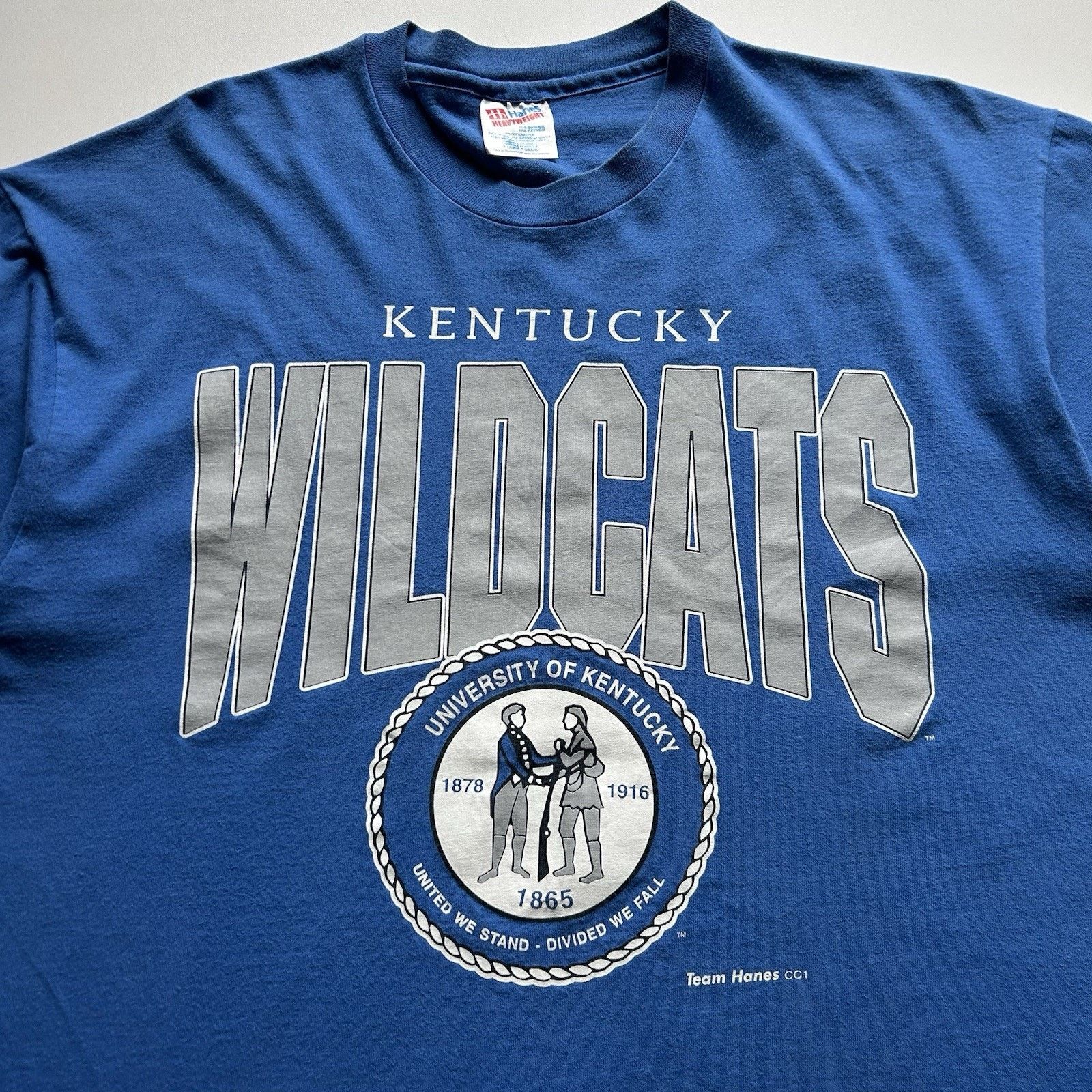 Hanes Vintage 90s Kentucky Wildcat Shirt XL University Of Kentucky Size US XL / EU 56 / 4 - 2 Thumbnail