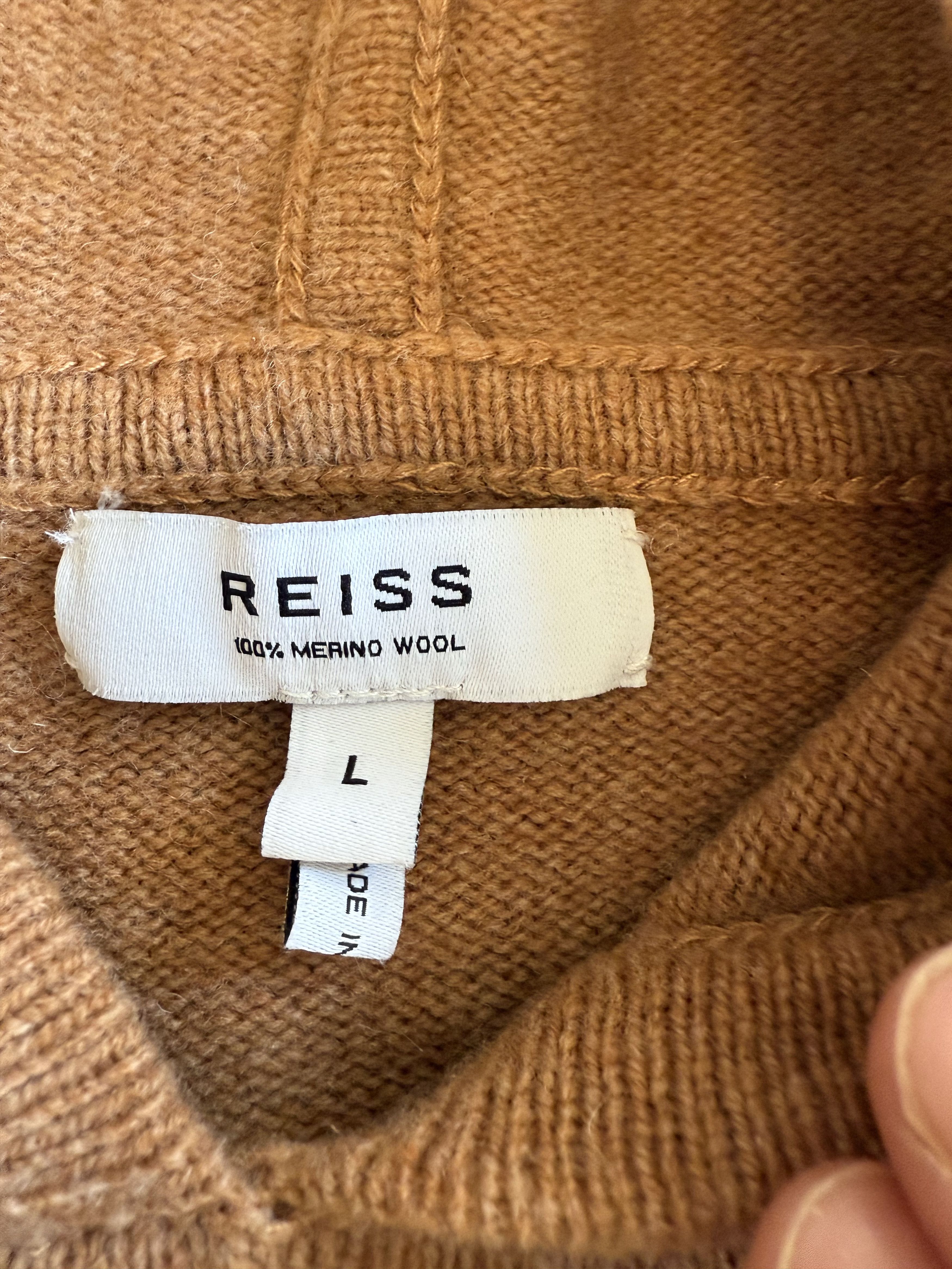 Reiss Reiss Merino Wool Hoodie Size US L / EU 52-54 / 3 - 4 Thumbnail