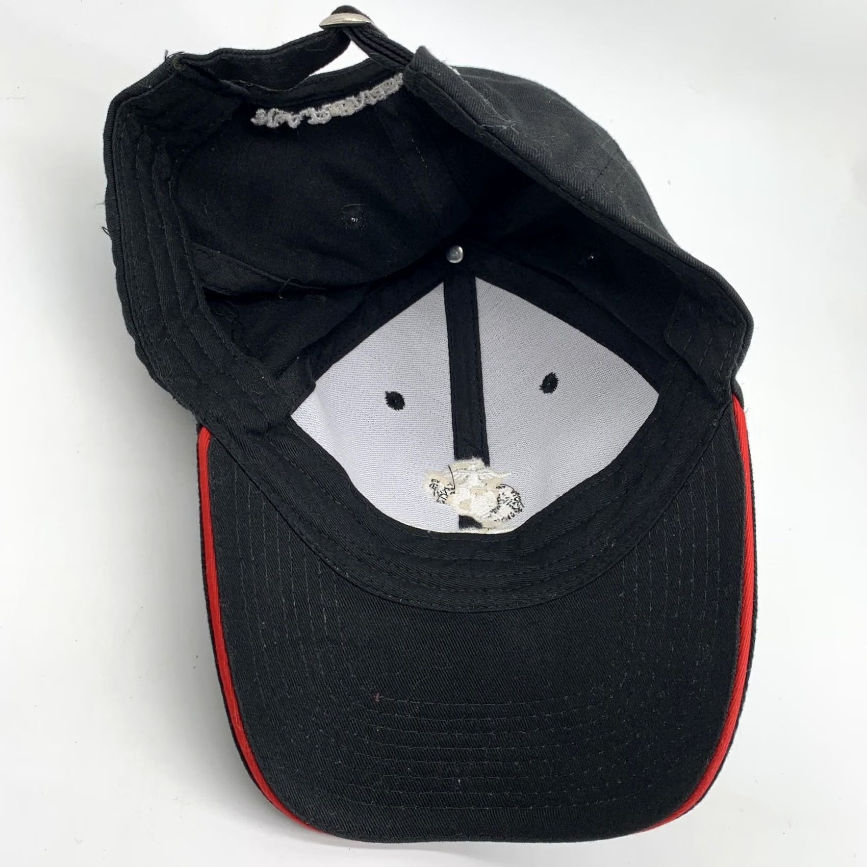 Vintage VINTAGE Marines Hat Cap Strap Back Mens Black Baseball The Few The Proud USA One Size Size ONE SIZE - 4 Thumbnail