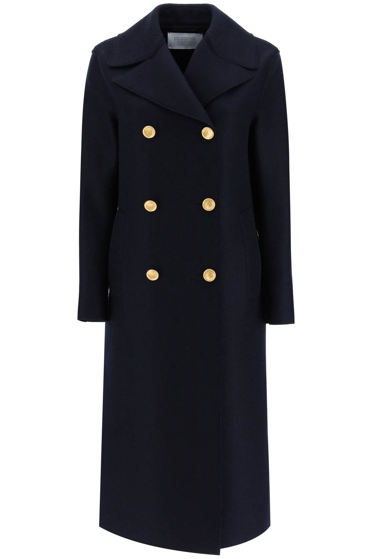 Harris Wharf London HARRIS WHARF LONDON Double-Breasted Coat In Pressed Wool Size XS / US 0-2 / IT 36-38 - 1 Thumbnail