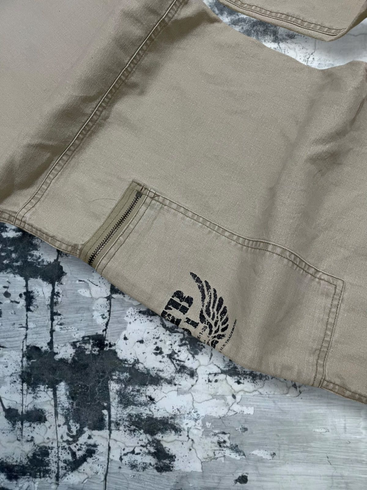 Japanese Brand Vintage 1990s Og Japan Designer OTB Tactical War Baggy Pant Size US 31 - 17 Thumbnail