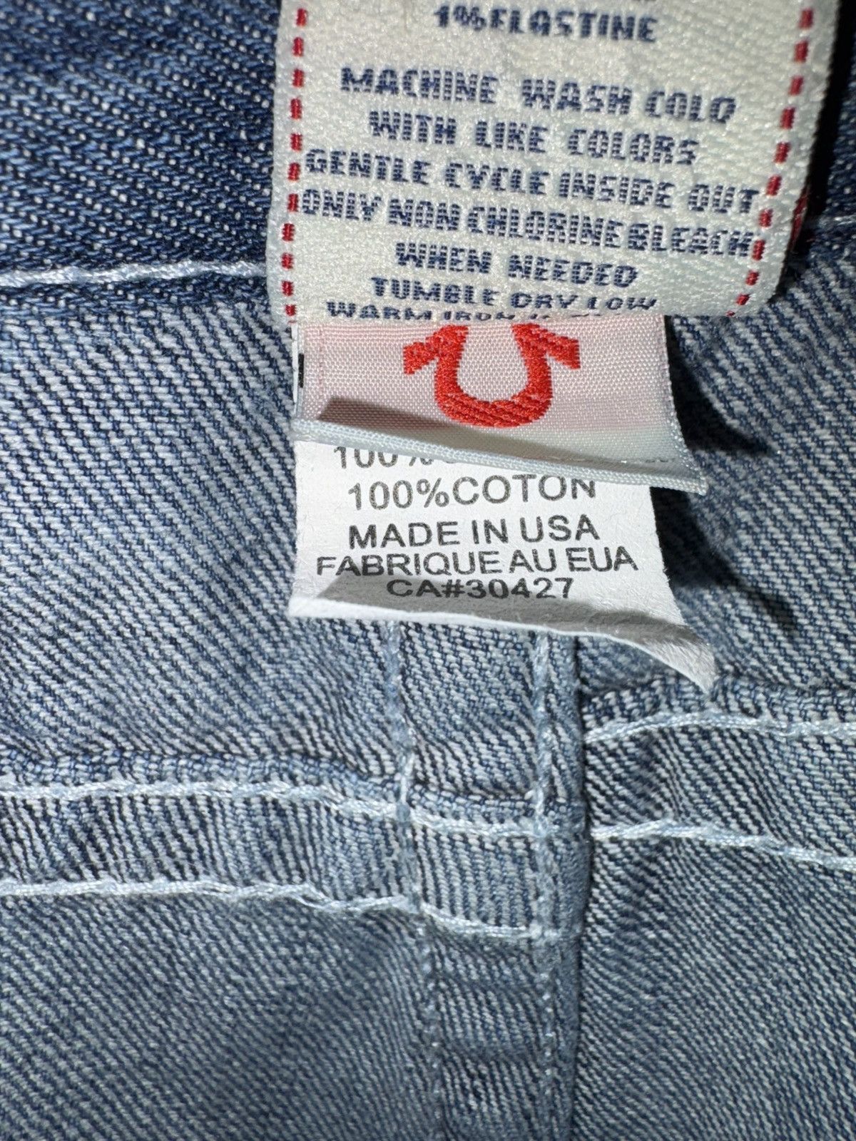 True Religion × Vintage True Religion Joey Super T Jeans Size US 34 / EU 50 - 8 Thumbnail
