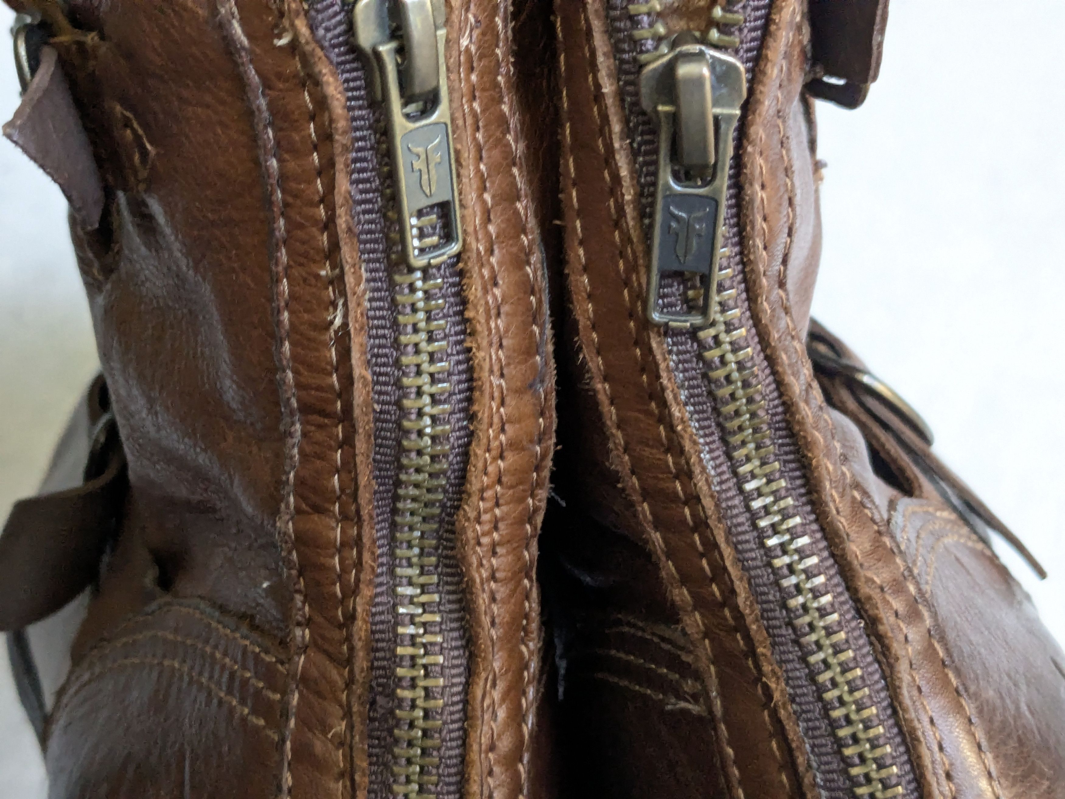 Frye Frye Engineer Boots Brown 12 D Leather Buckle Strap Size US 12 / EU 45 - 19 Thumbnail