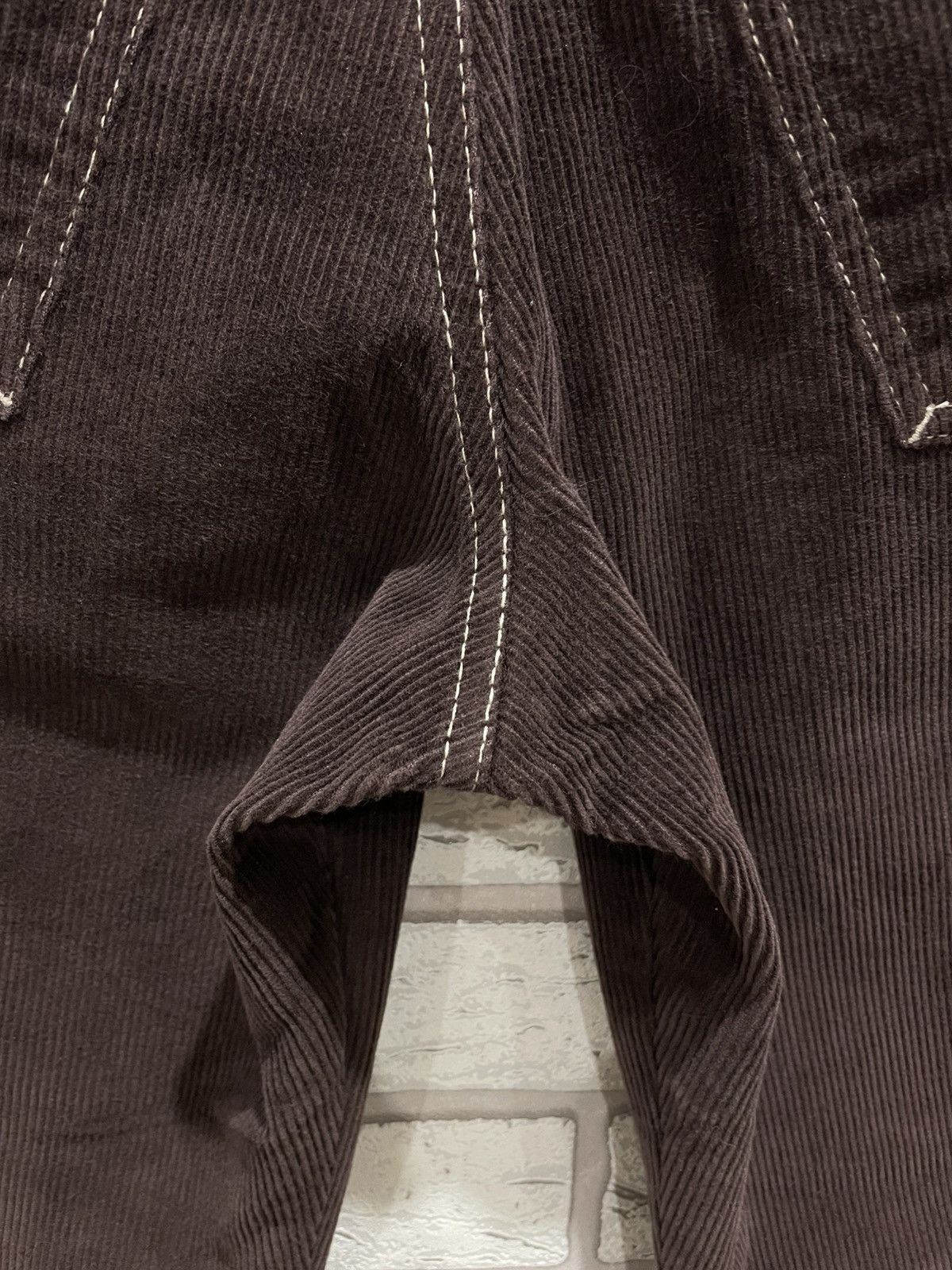 Jean Paul Gaultier RARE Vintage 90s Jean Paul Gaultier Jeans Velvet Brown Pants Size US 30 / EU 46 - 5 Thumbnail
