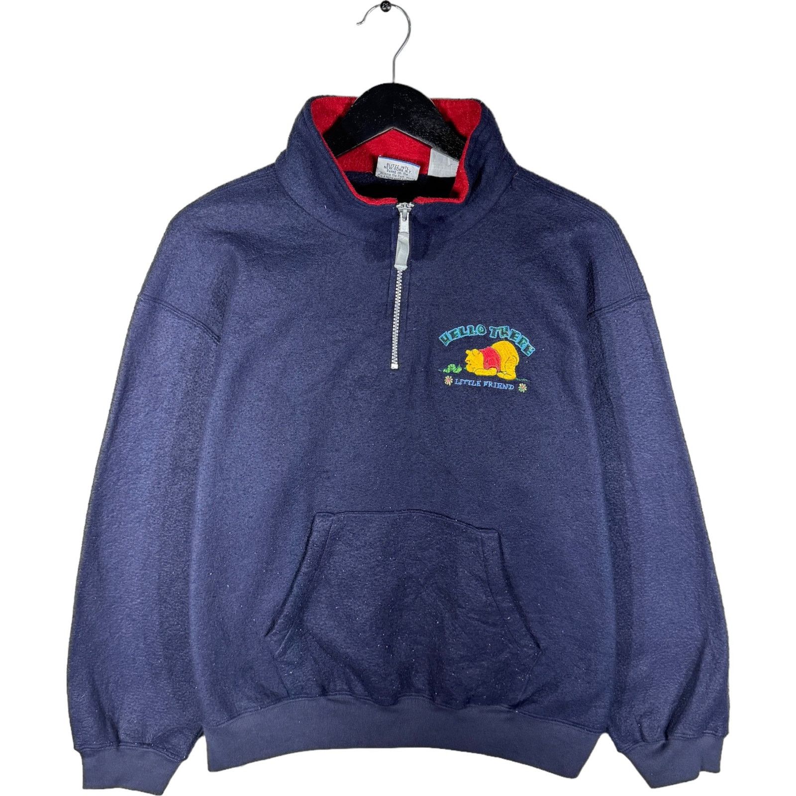 Other Vintage Winnie The Pooh 1/4 Zip Pullover Fleece Size US L / EU 52-54 / 3 - 1 Thumbnail