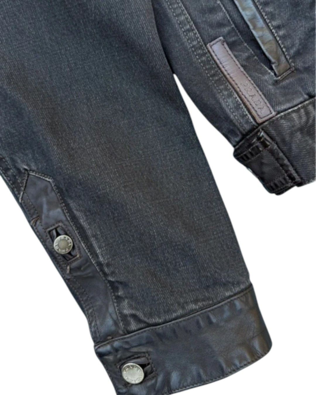 Prada F/W 2006 SHEARLING DENIM JACKET Size US L / EU 52-54 / 3 - 4 Thumbnail