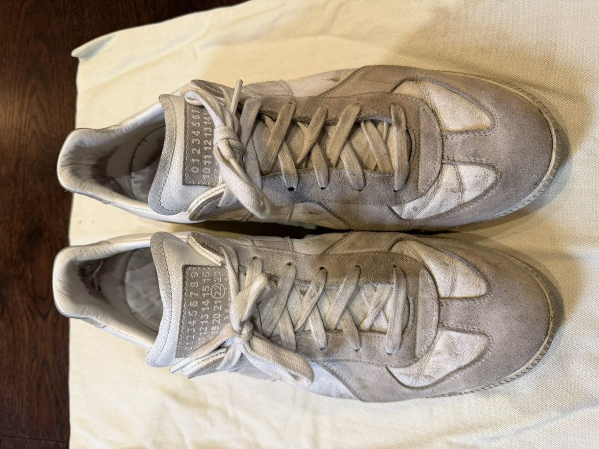 Maison Margiela Maison Margiela Replica GAT White Grey Suede Size US 11 / EU 44 - 3 Thumbnail