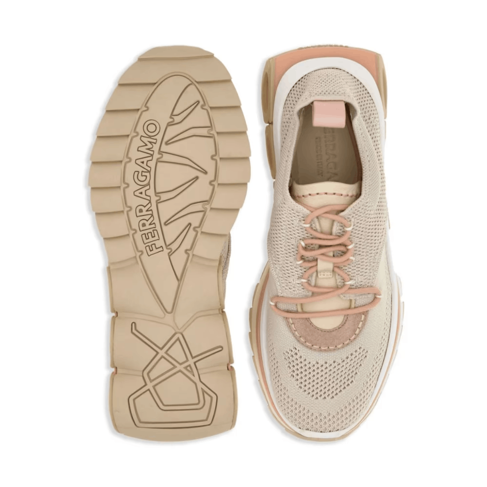 Salvatore Ferragamo o1s1rm0924 Nima Low-Top Sneakers in Mascarpone/Pink Size US 5.5 / IT 35.5 - 5 Thumbnail