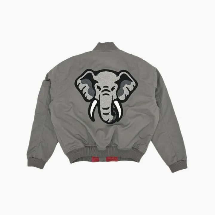 Kenzo KENZO Gray Logo Print Long Sleeve Jacket -2507 Size US S / EU 44-46 / 1 - 2 Thumbnail