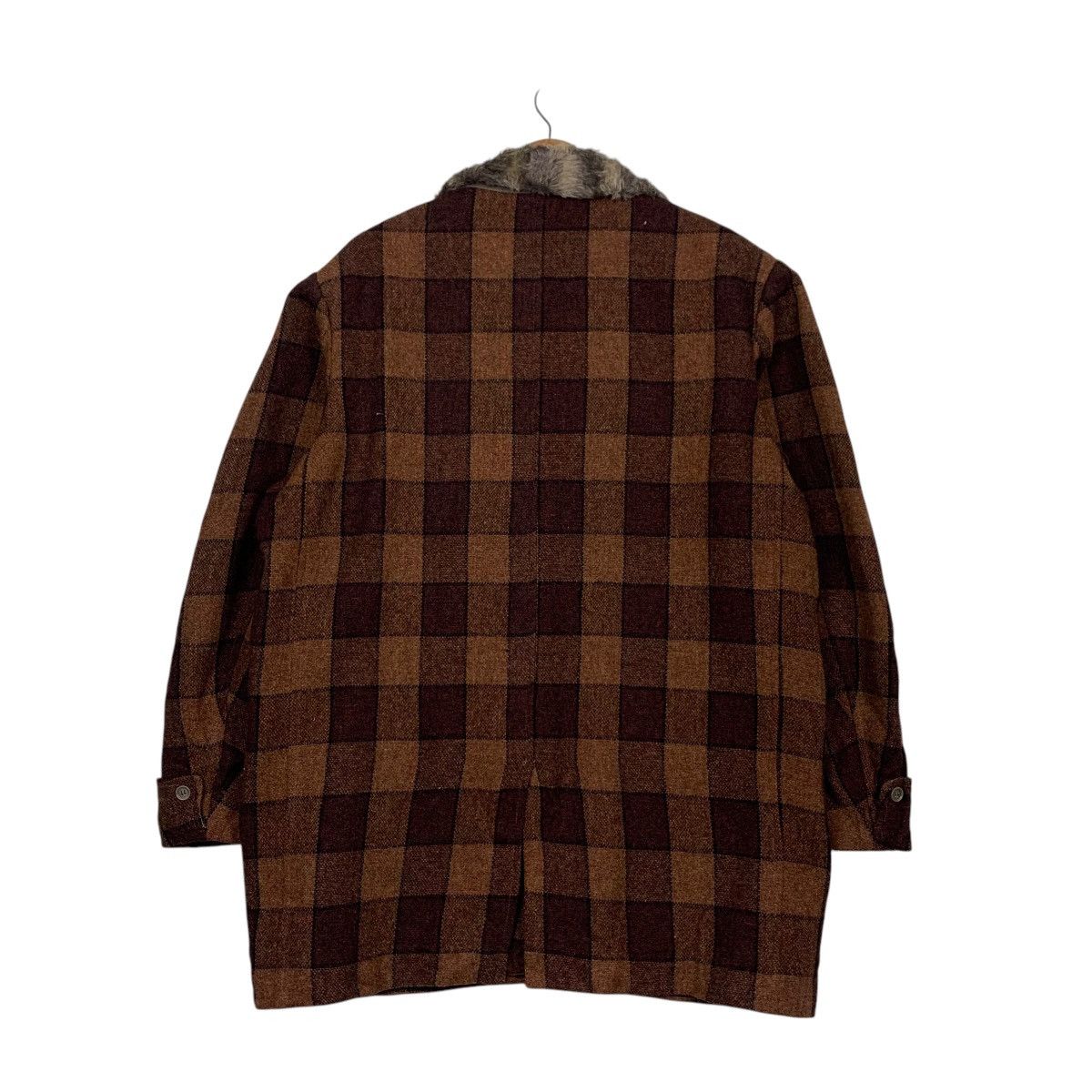 Vintage Vintage 80’s Classic Retro Checked Wool Jacket #2868-C129 Size US L / EU 52-54 / 3 - 16 Thumbnail