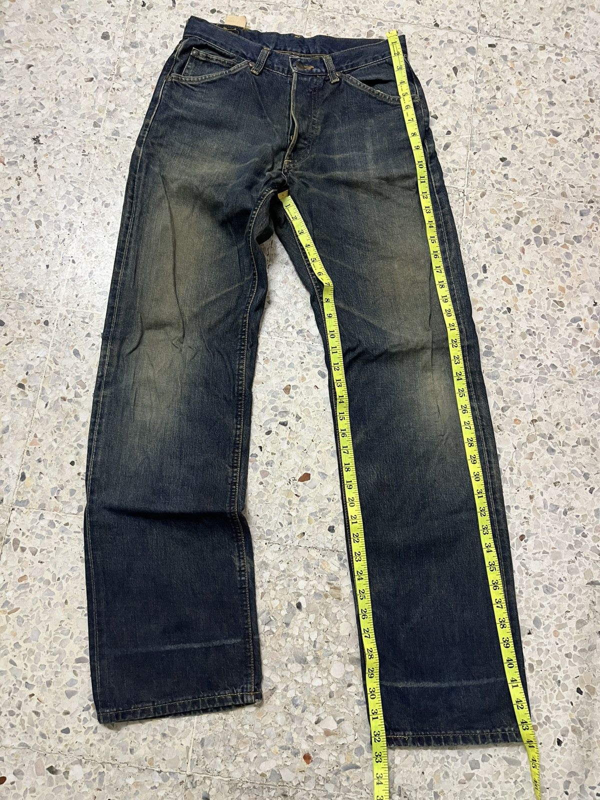 Lee × Vintage Vintage distressed LEE rider half selvedge denim Size US 30 / EU 46 - 12 Thumbnail