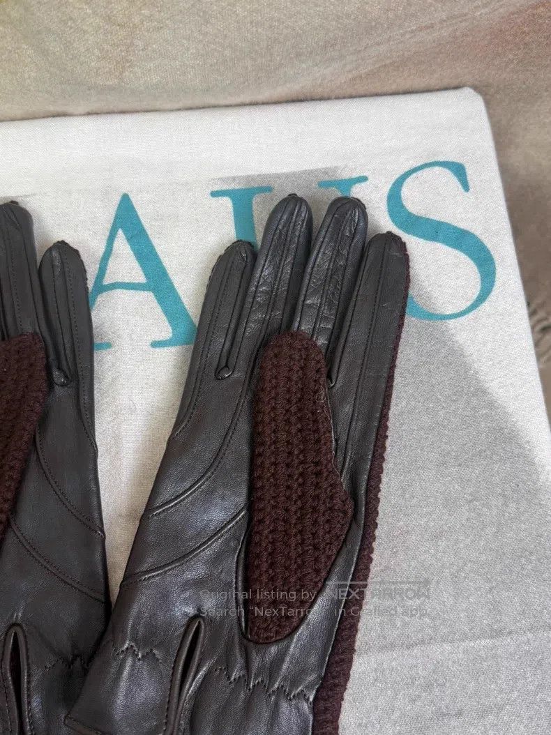 Dries Van Noten Dries Van Noten Patchwork Sheepskin Gloves Size ONE SIZE - 3 Thumbnail