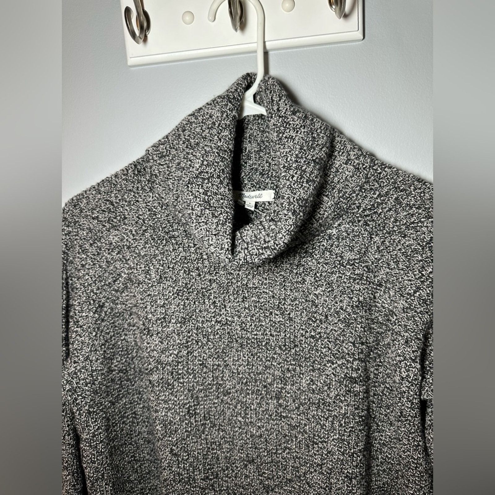 Madewell Madewell Province Crossback Turtleneck Wool Blend Sweater Size S / US 4 / IT 40 - 9 Thumbnail