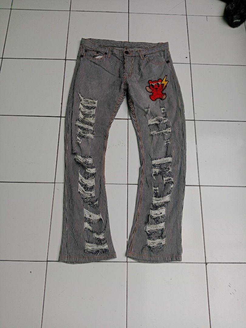 Hickori pants distressed vintage