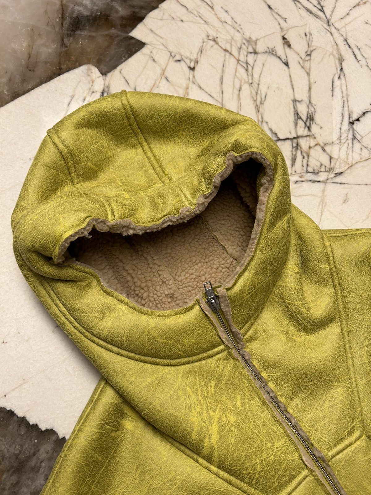 Supreme Faux Leather Shearling Hooded Jacket SS23 Size US XL / EU 56 / 4 - 7 Thumbnail