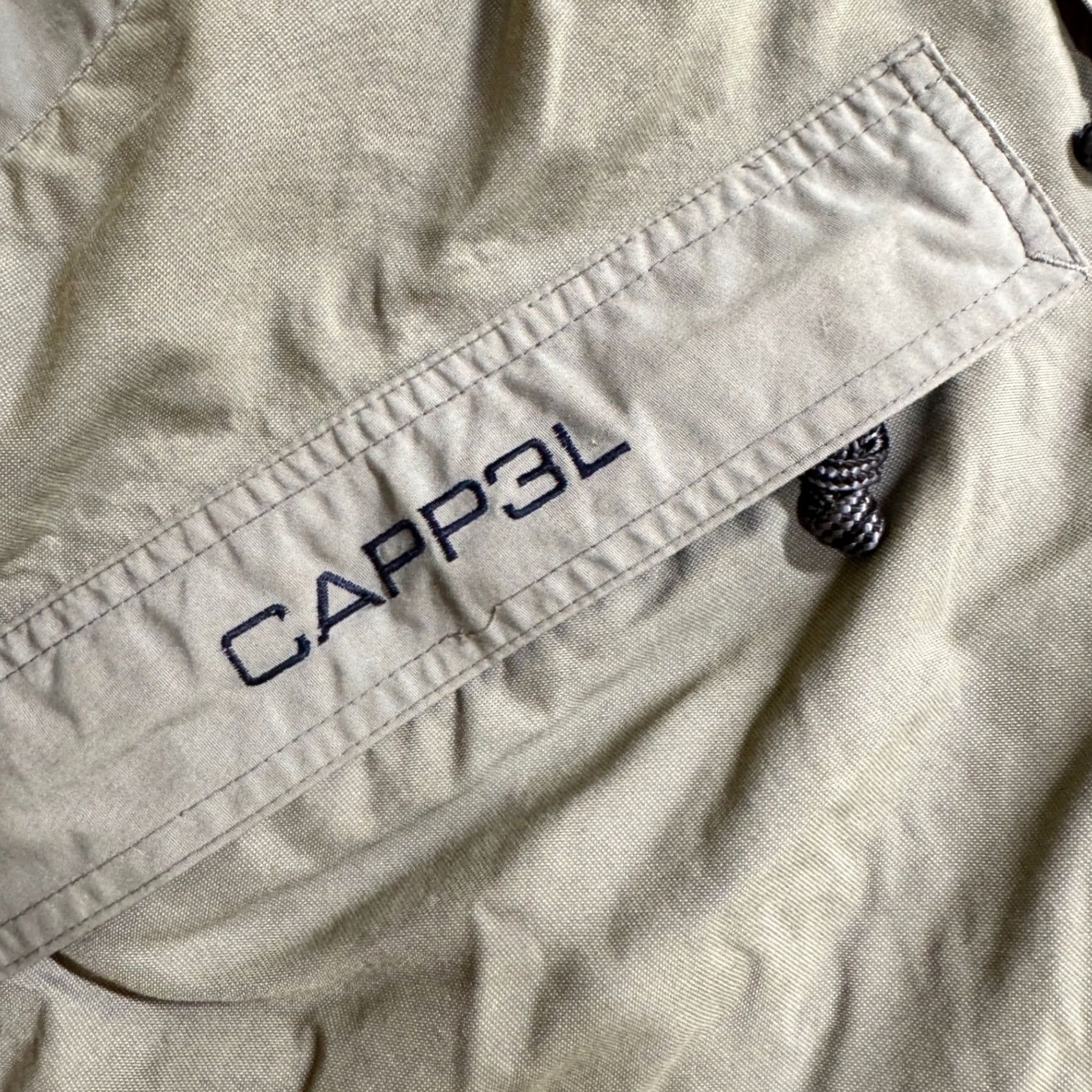 The Unbranded Brand Capp3l Anorak Jacket Men's L Gray Windbreaker 100% Polyester Windproof 1/4 Button Up Size US L / EU 52-54 / 3 - 5 Thumbnail
