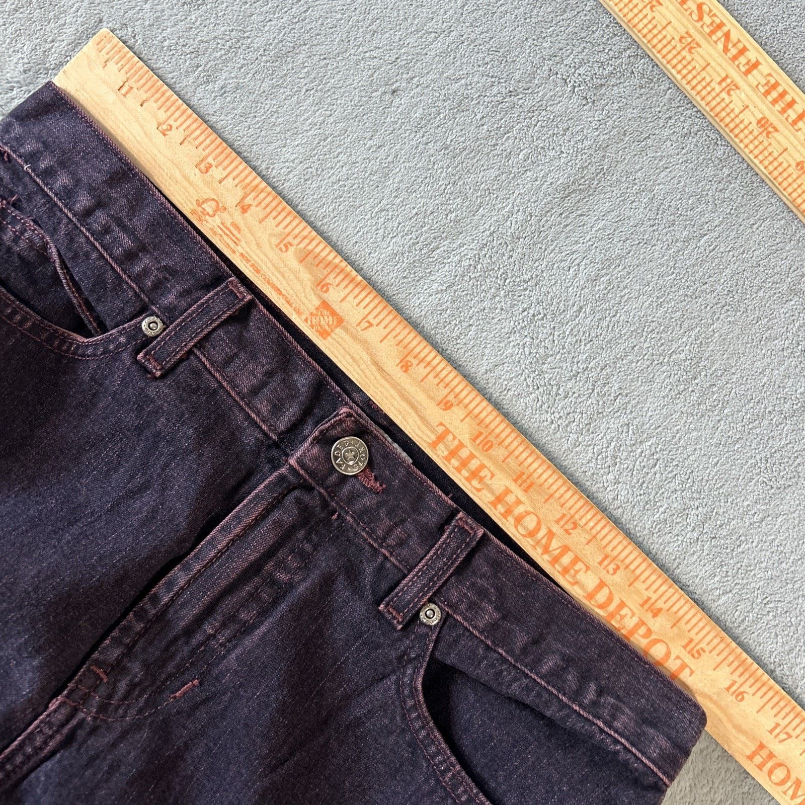Faded Glory Beyond Baggy Dojo Jeans Womens 10 32x29 Baggy Bootcut Flare Size 32" / US 10 / IT 46 - 4 Thumbnail
