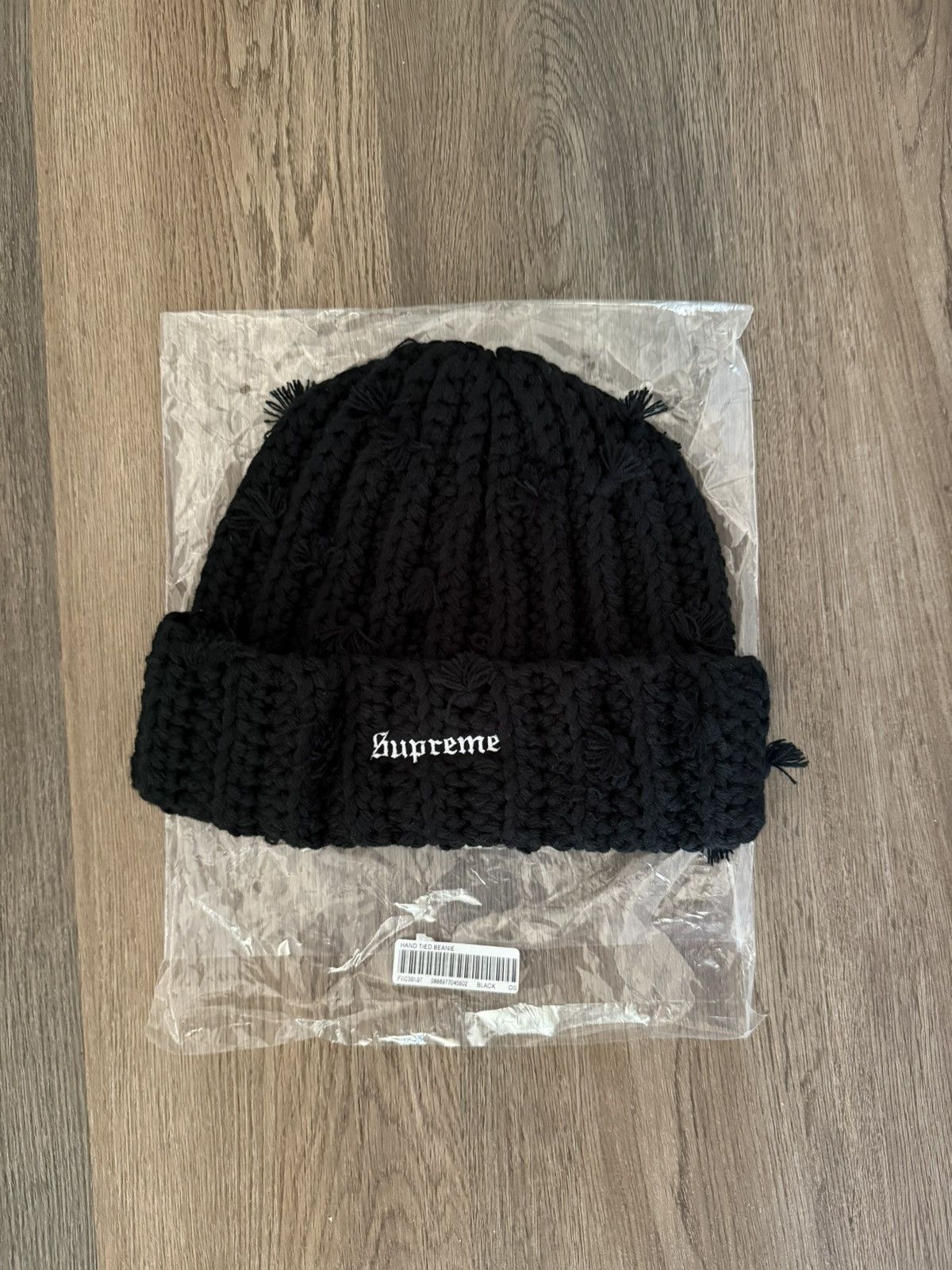 帽子 Supreme Hand Tied Beanie BLACK Buy Supreme Hand Tied Beanie 'Black' - FW23BN97 BLACK | GOAT CA