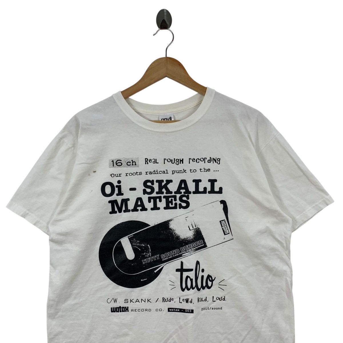 Vintage Vintage OI SKALL MATES Talio Watax Record Real Rough Tshirt Size US L / EU 52-54 / 3 - 2 Thumbnail