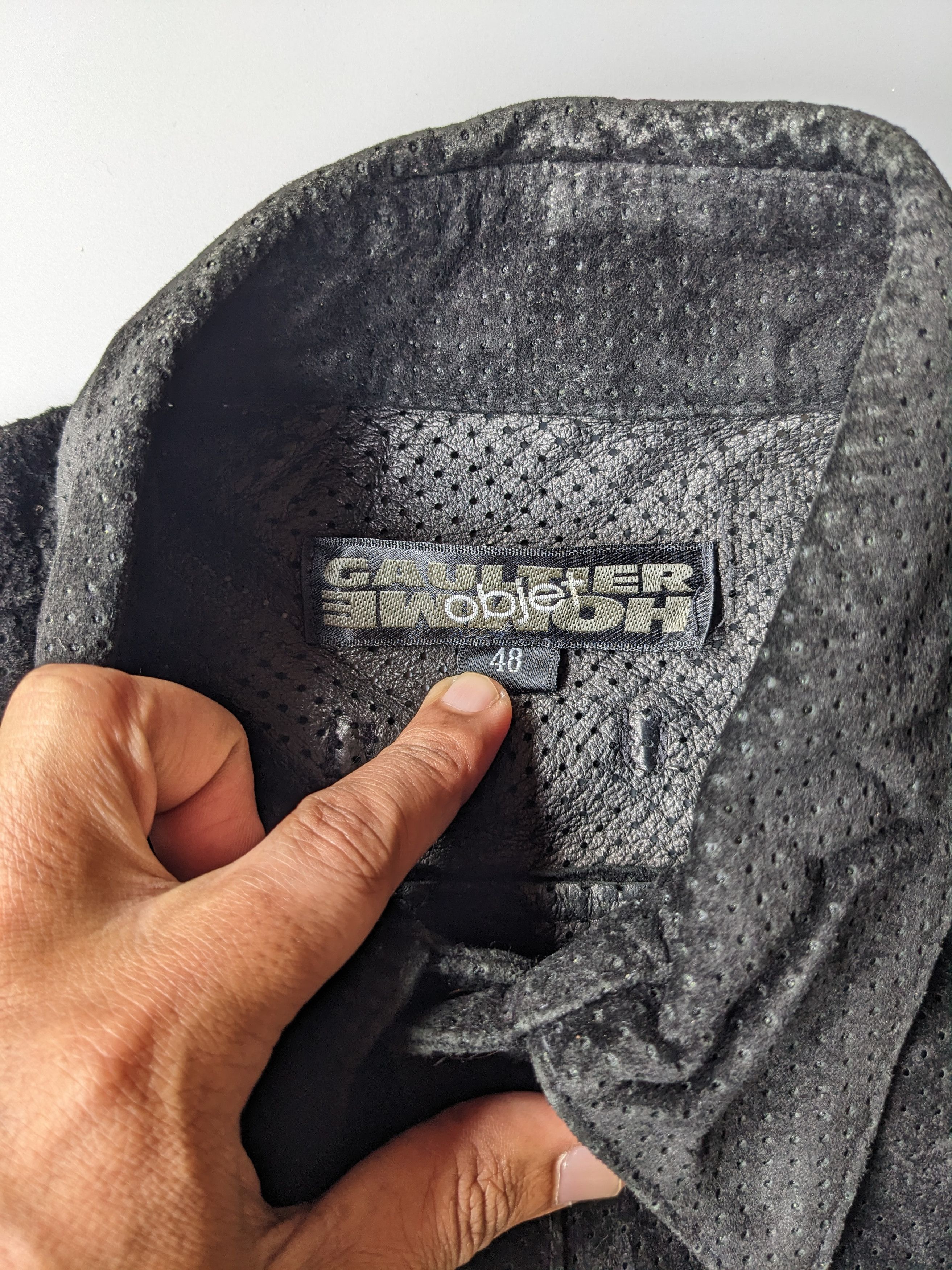 Jean Paul Gaultier Jean Paul Gaultier Objet mesh suede leather Size US M / EU 48-50 / 2 - 2 Thumbnail