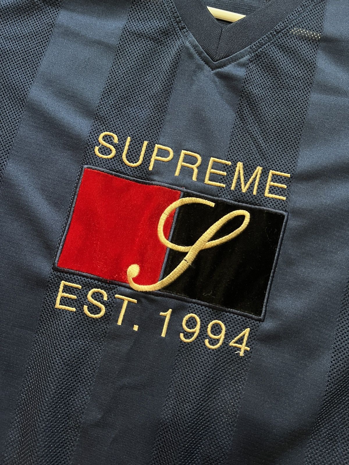Supreme Supreme Velvet Logo Jersey Size US M / EU 48-50 / 2 - 2 Thumbnail