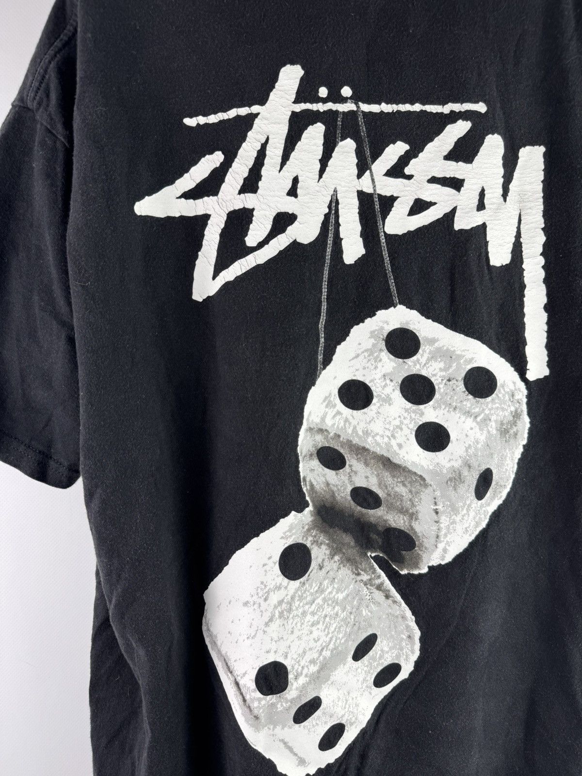 Stussy Vintage Stussy Fuzzy Dice T-Shirt Black Size US L / EU 52-54 / 3 - 2 Thumbnail