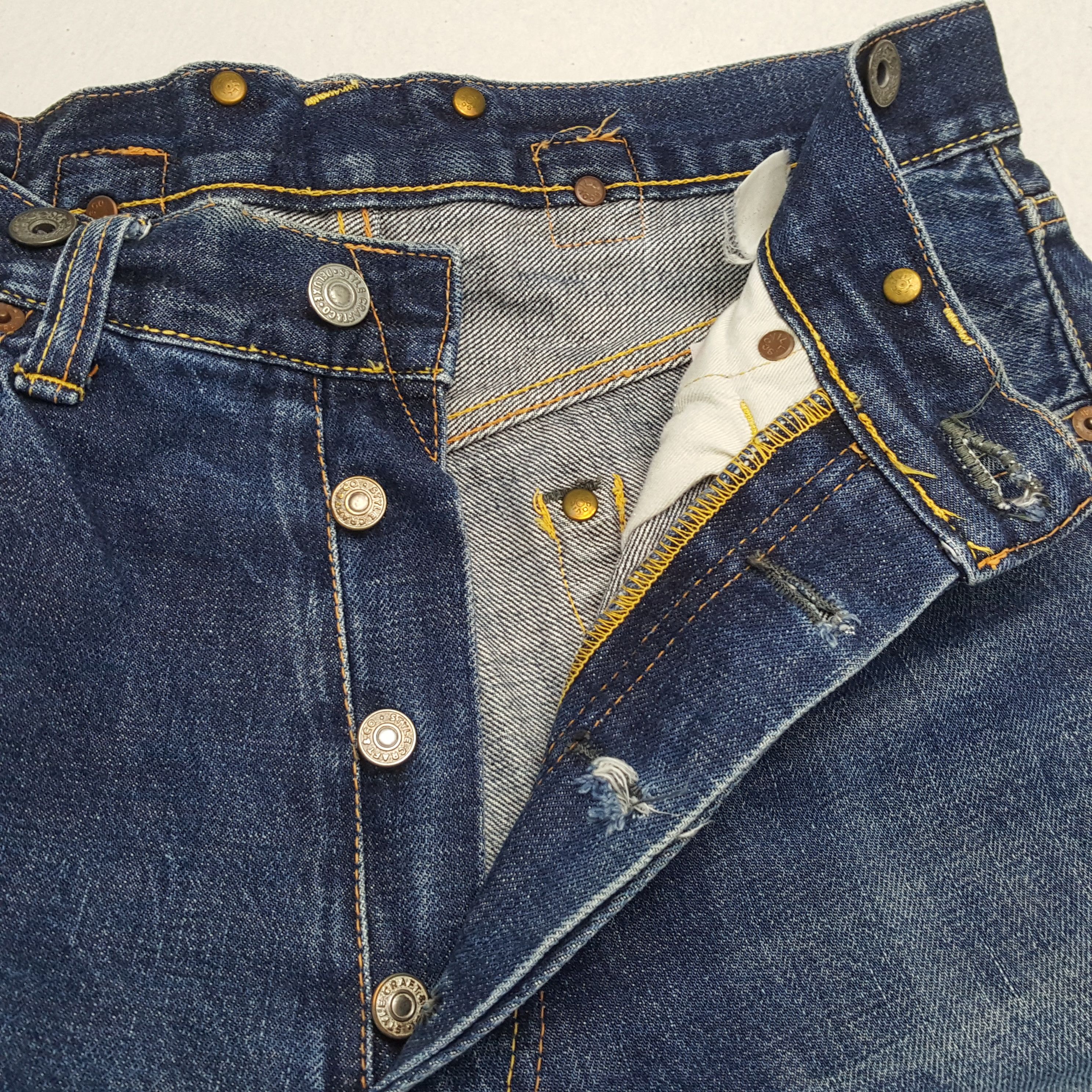 Evisu × Japanese Brand × Vintage EVIS Japanese Brand Streetwear Custom Daicock Jeans Size US 28 / EU 44 - 13 Thumbnail