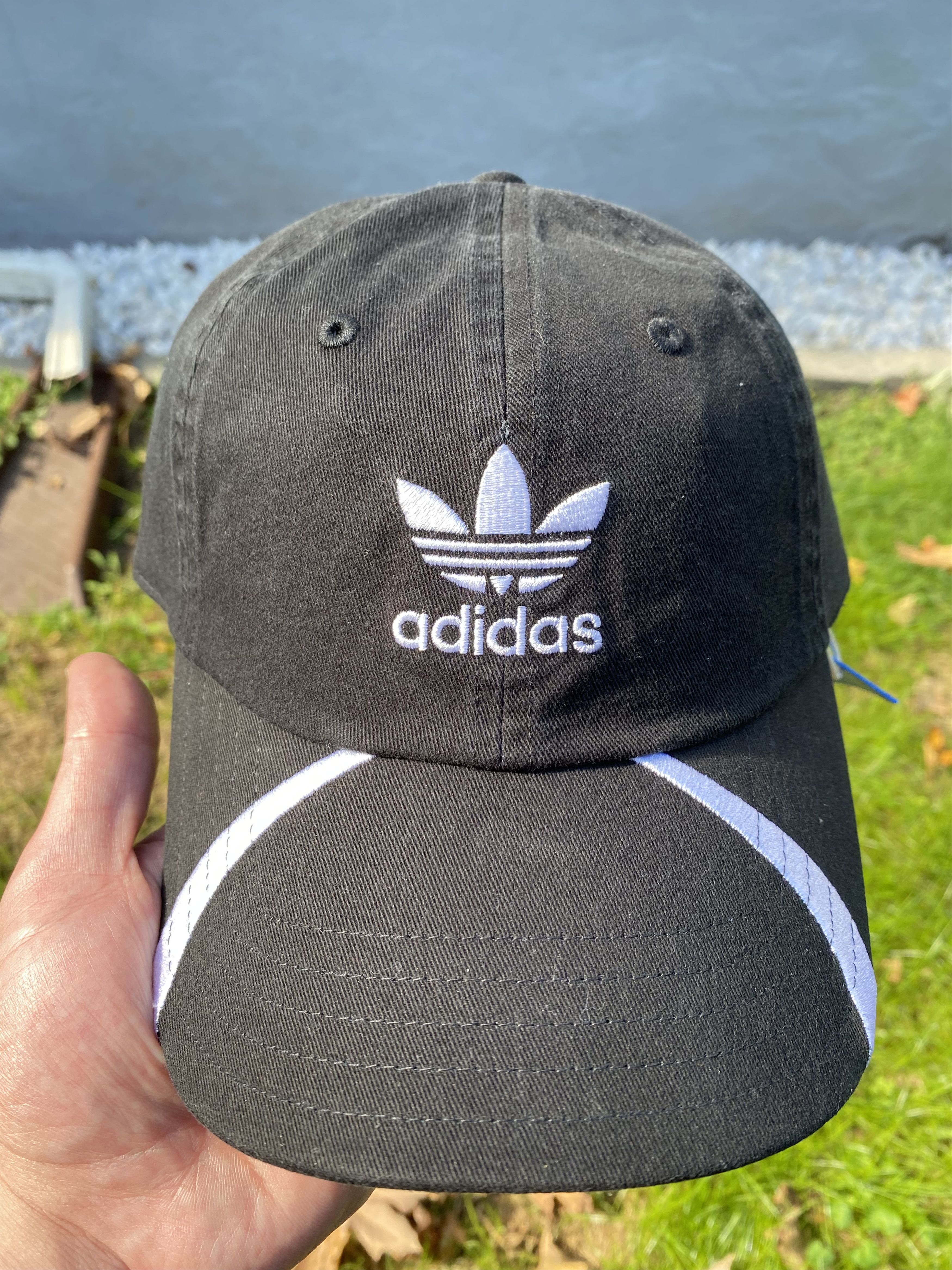 Adidas New Retro Adidas Logo Strap Back Hat Size ONE SIZE - 1 Thumbnail