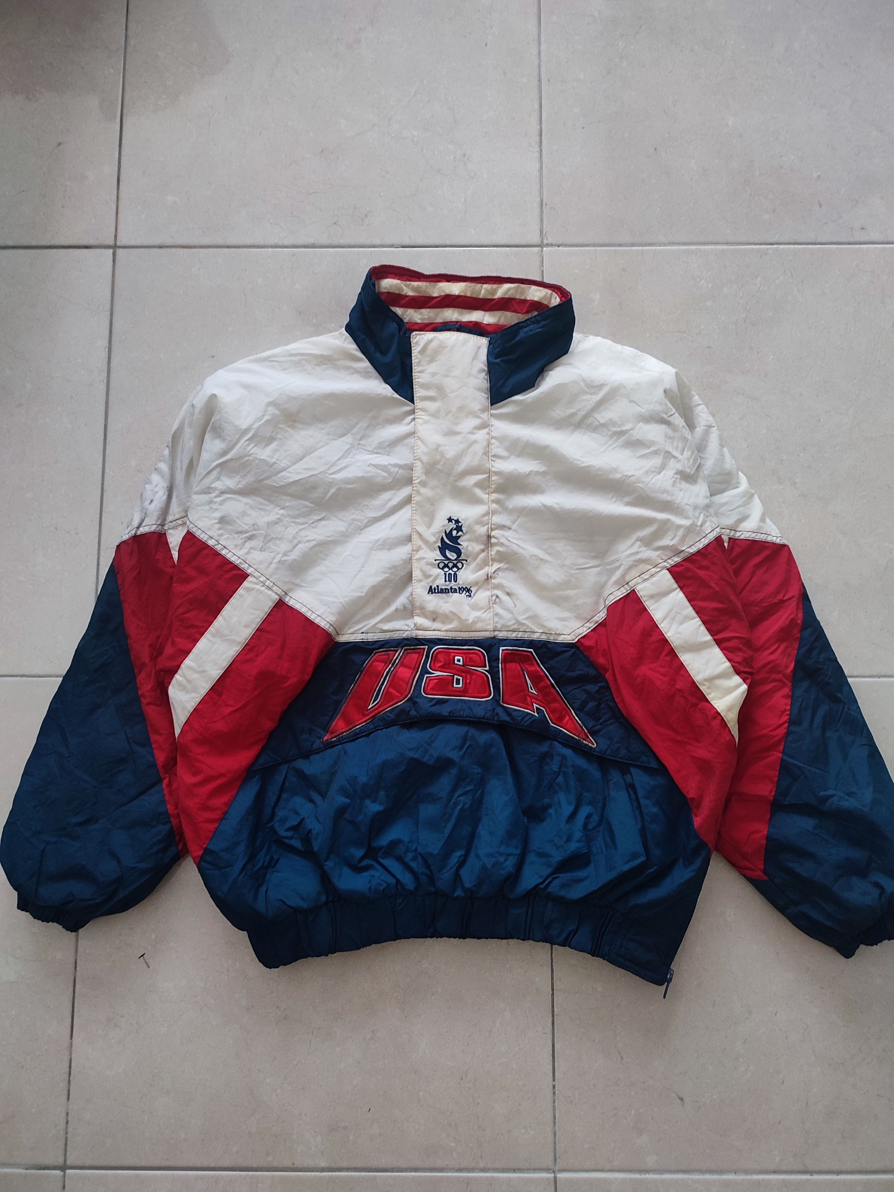 Starter × USA Olympics × Vintage 🔥STEALS🔥Very Rare Vintage Starter Olympic Atlanta Jacket Size US M / EU 48-50 / 2 - 1 Thumbnail