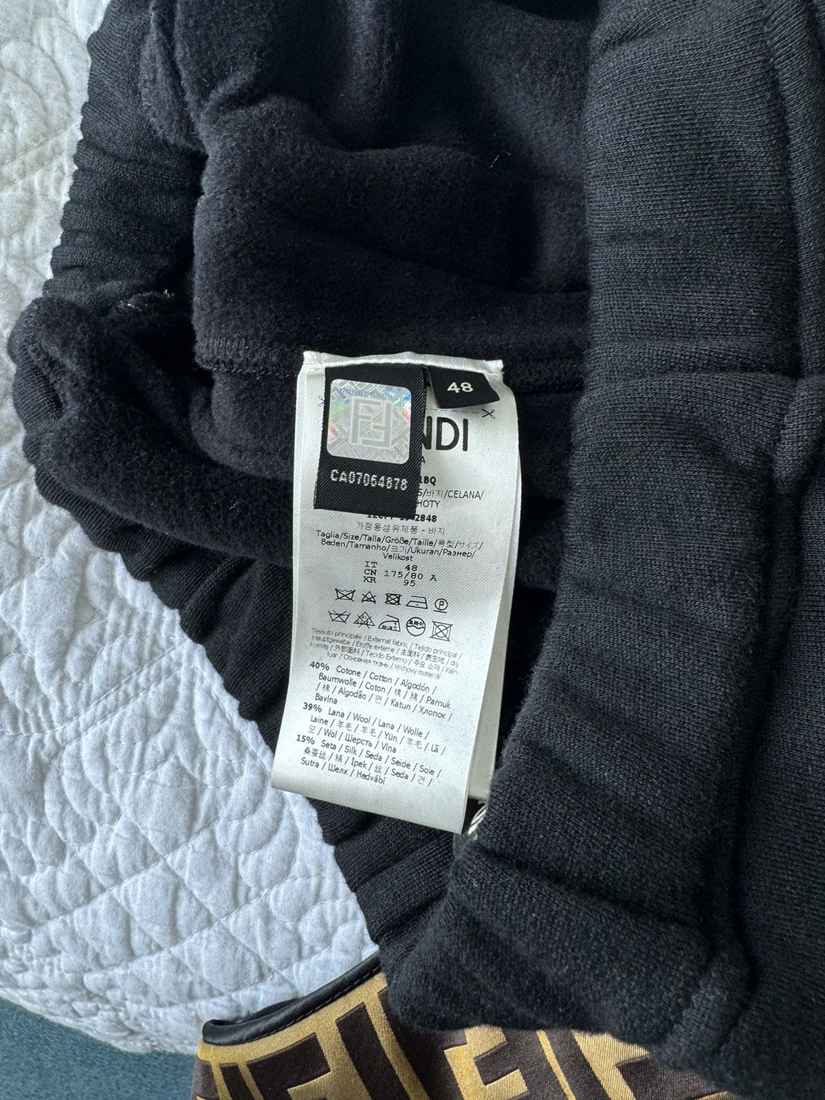 Fendi Fendi cotton logo track pants Size US 32 / EU 48 - 5 Thumbnail