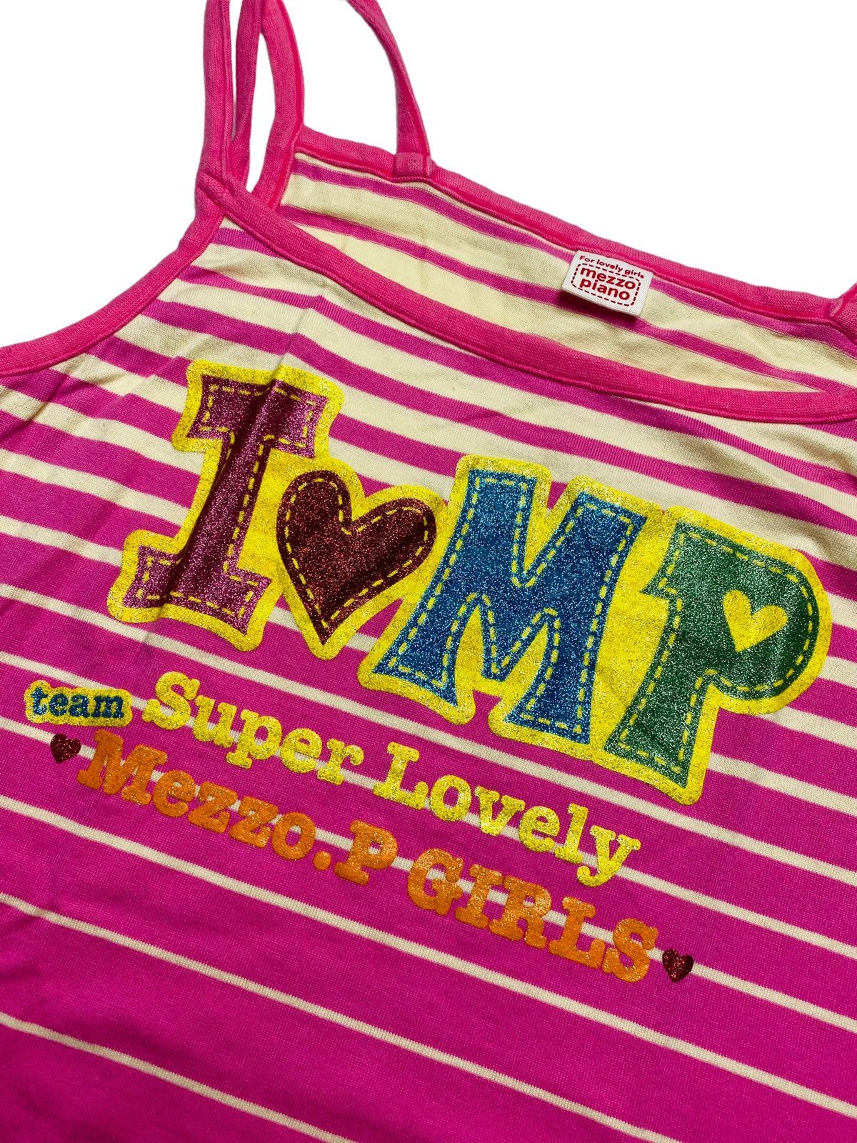 Japanese Brand 2000s Mezzo Piano - Pink Summer Tank Top Size L / US 10 / IT 46 - 3 Thumbnail