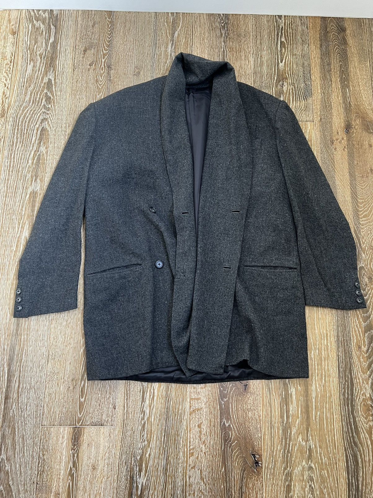 Yohji yamamato pour homme wool coat jacket