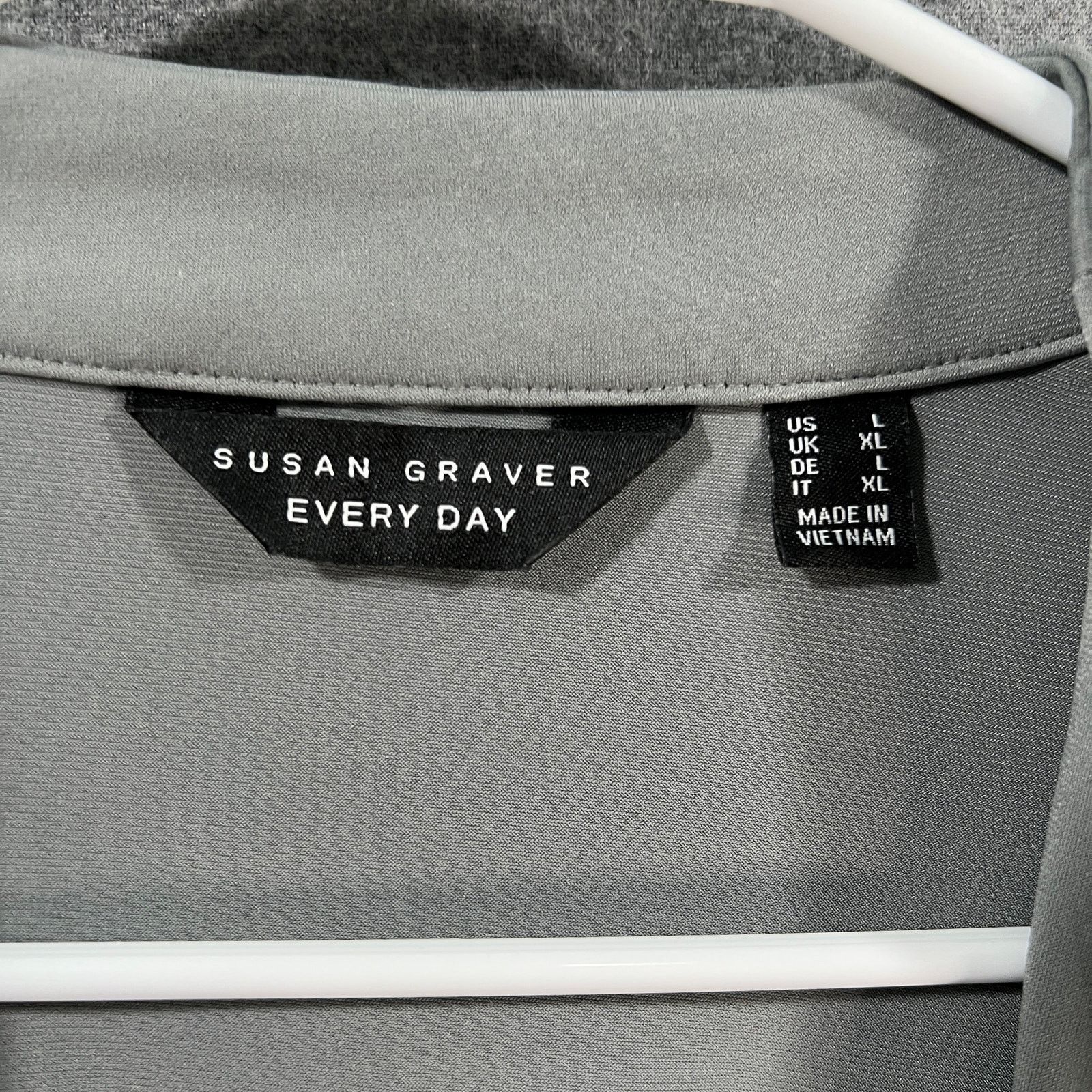 Other Every Day by Susan Graver Liquid Knit Anorak Style Size L / US 10 / IT 46 - 4 Thumbnail