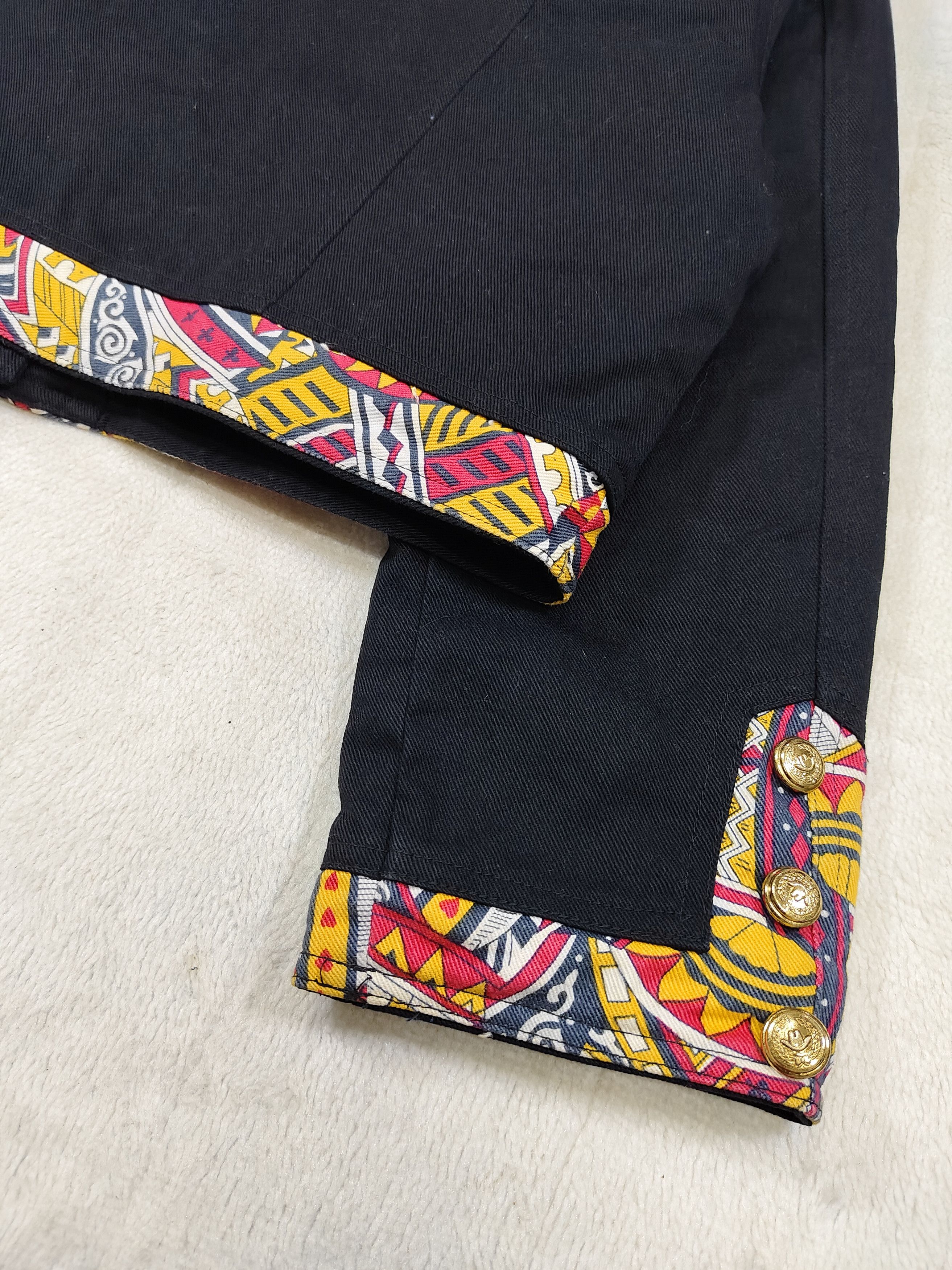 Moschino 90s Moschino- Archive Baroque Trim Graphic Cropped Jacket Size L / US 10 / IT 46 - 6 Thumbnail