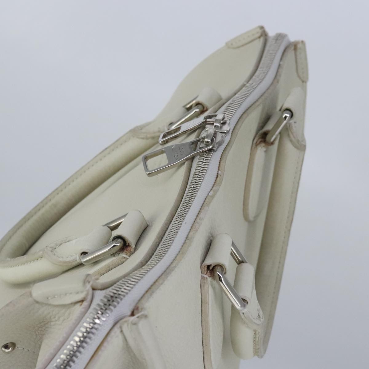Louis Vuitton LOUIS VUITTON Naxos Cabas Hand Bag Leather White M95887 Size ONE SIZE - 6 Thumbnail