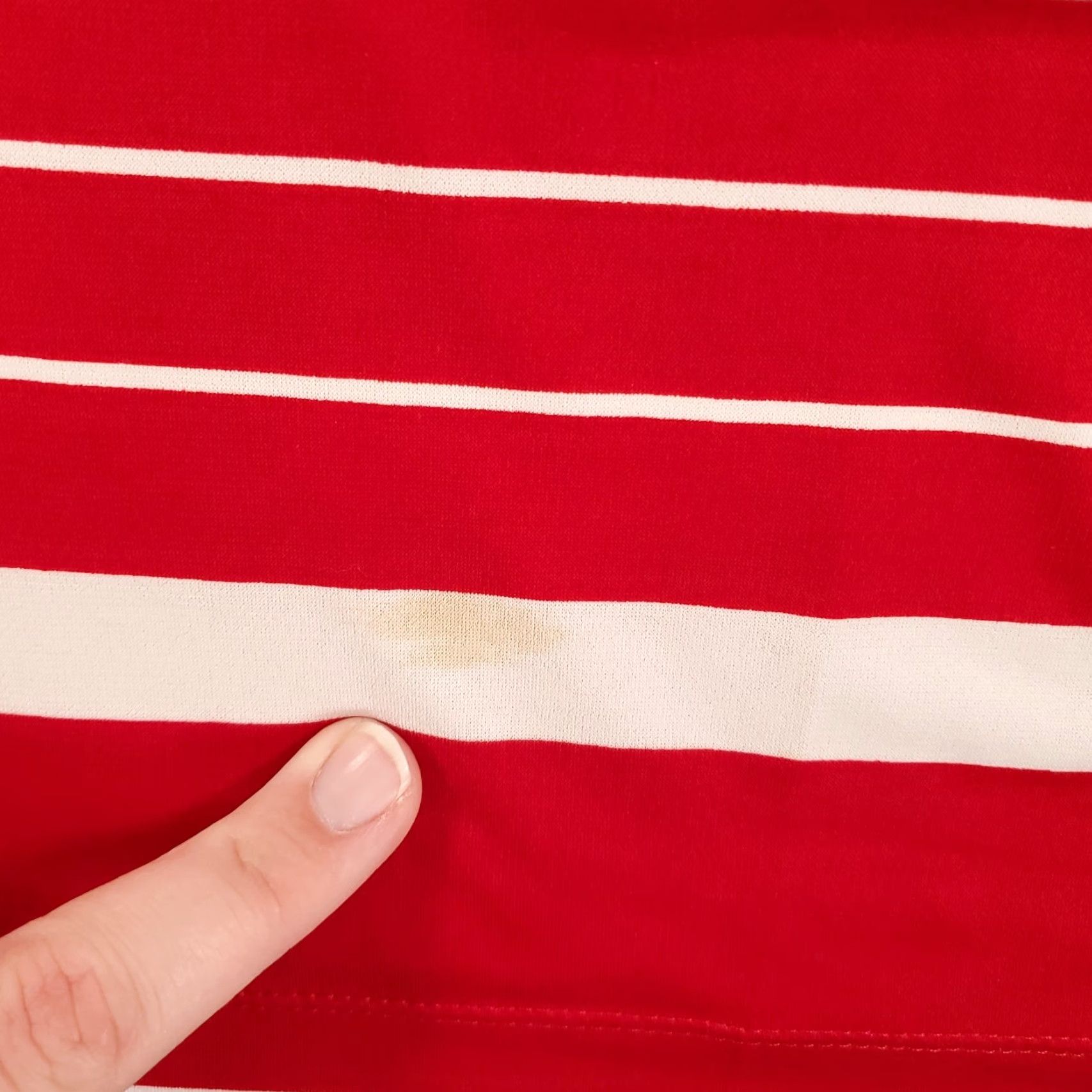 Vintage Chicos Blouse Womens Medium Red White Striped Stretchy Lightweight 1 Size M / US 6-8 / IT 42-44 - 5 Thumbnail