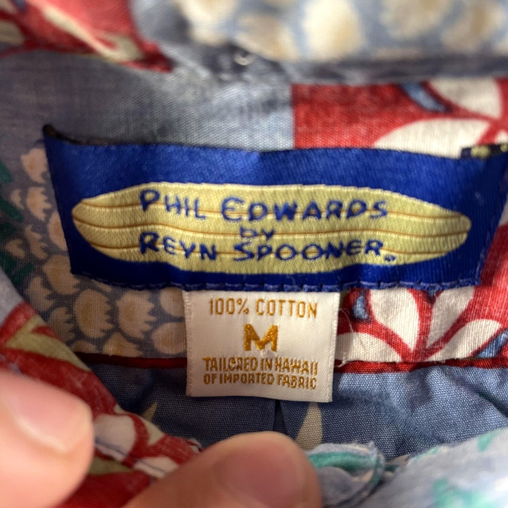 Reyn Spooner Reyn Spooner Shirt Mens Medium Blue Pineapple Hawaiian Aloha Tailored Hawaii Size US M / EU 48-50 / 2 - 2 Thumbnail