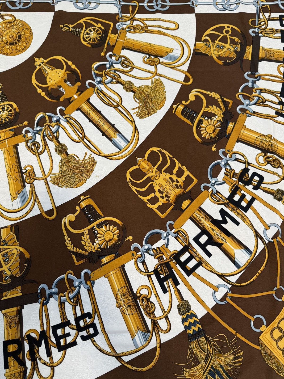 Other Vintage Inspired Hermes Style Scarf Equestrian Print Size ONE SIZE - 4 Thumbnail