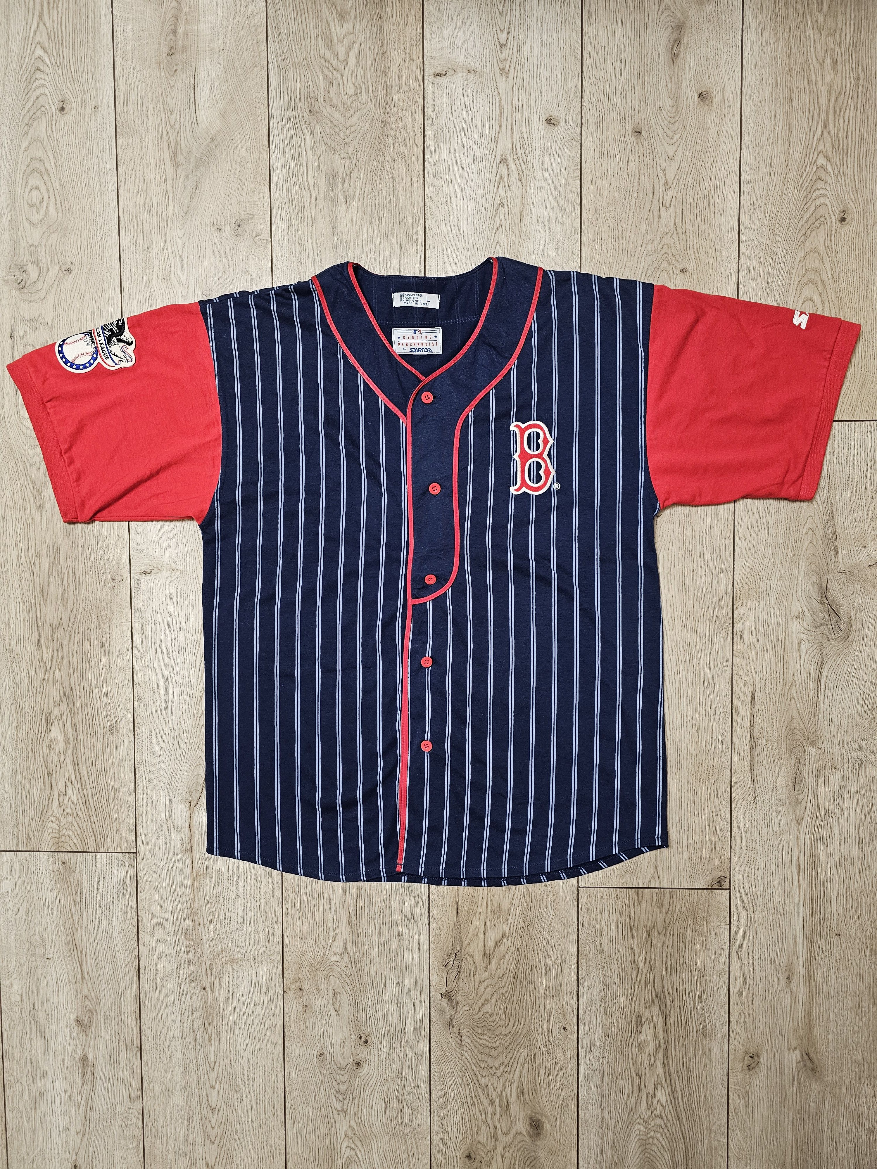 Starter × Vintage BOSTON RED SOX VINTAGE JERSEY STARTER 90s BASEBALL Size US L / EU 52-54 / 3 - 1 Thumbnail