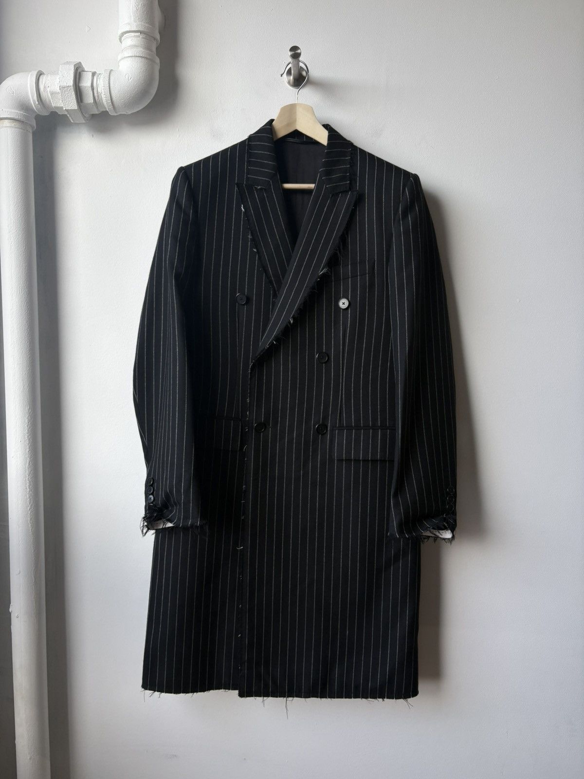 Givenchy Givenchy FW15 Distressed Wool trenchcoat Size US M / EU 48-50 / 2 - 1 Thumbnail
