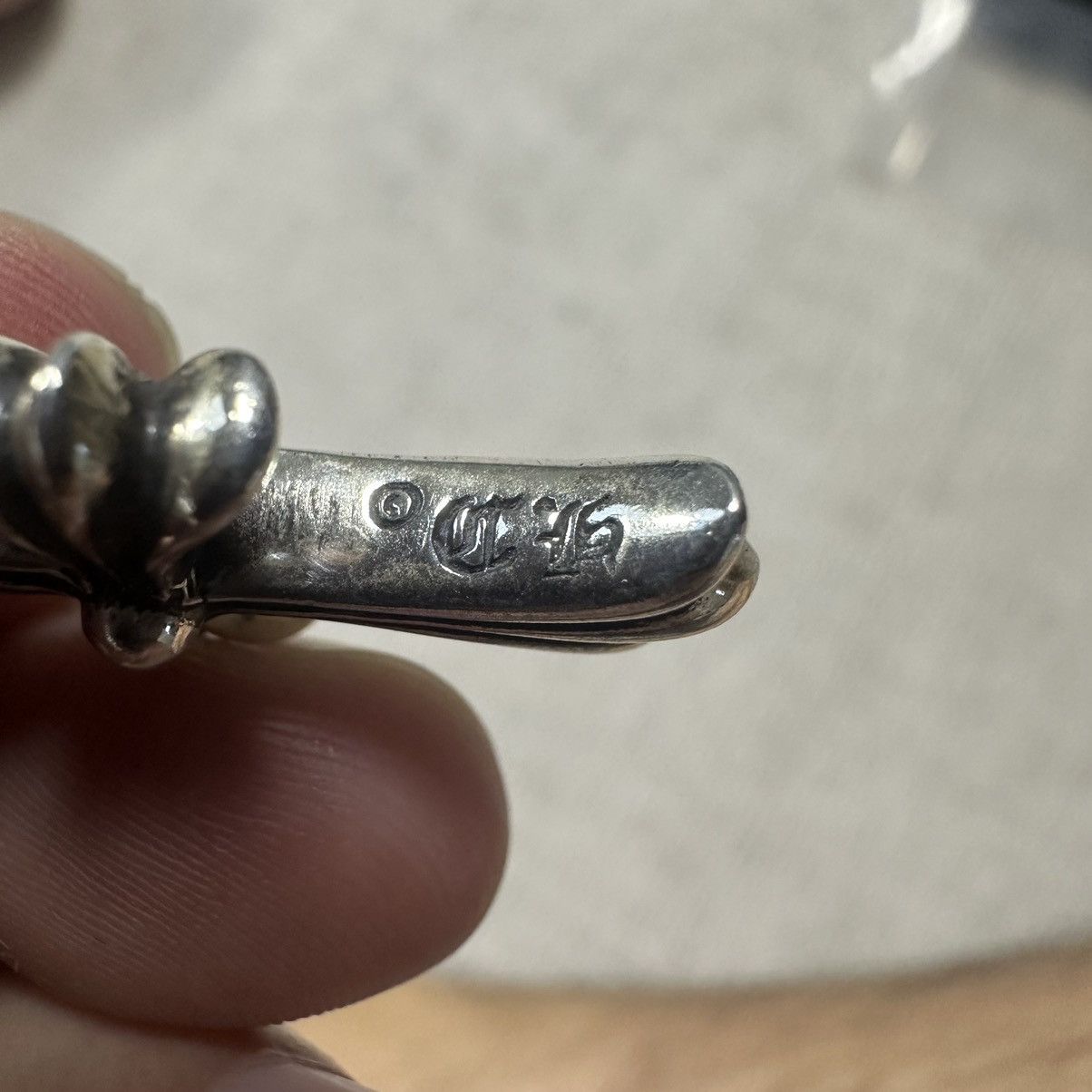 Chrome Hearts Chrome Hearts Silver Tiny Cross with Diamonds Size ONE SIZE - 6 Thumbnail