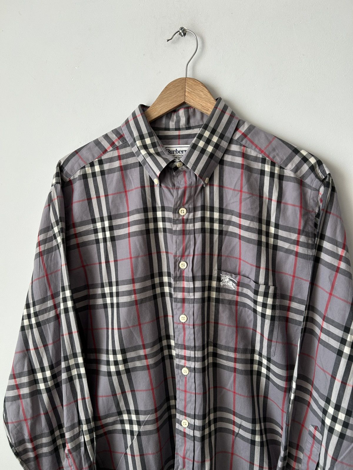 Burberry BURBERRY Nova check shirt grey Size US L / EU 52-54 / 3 - 2 Thumbnail