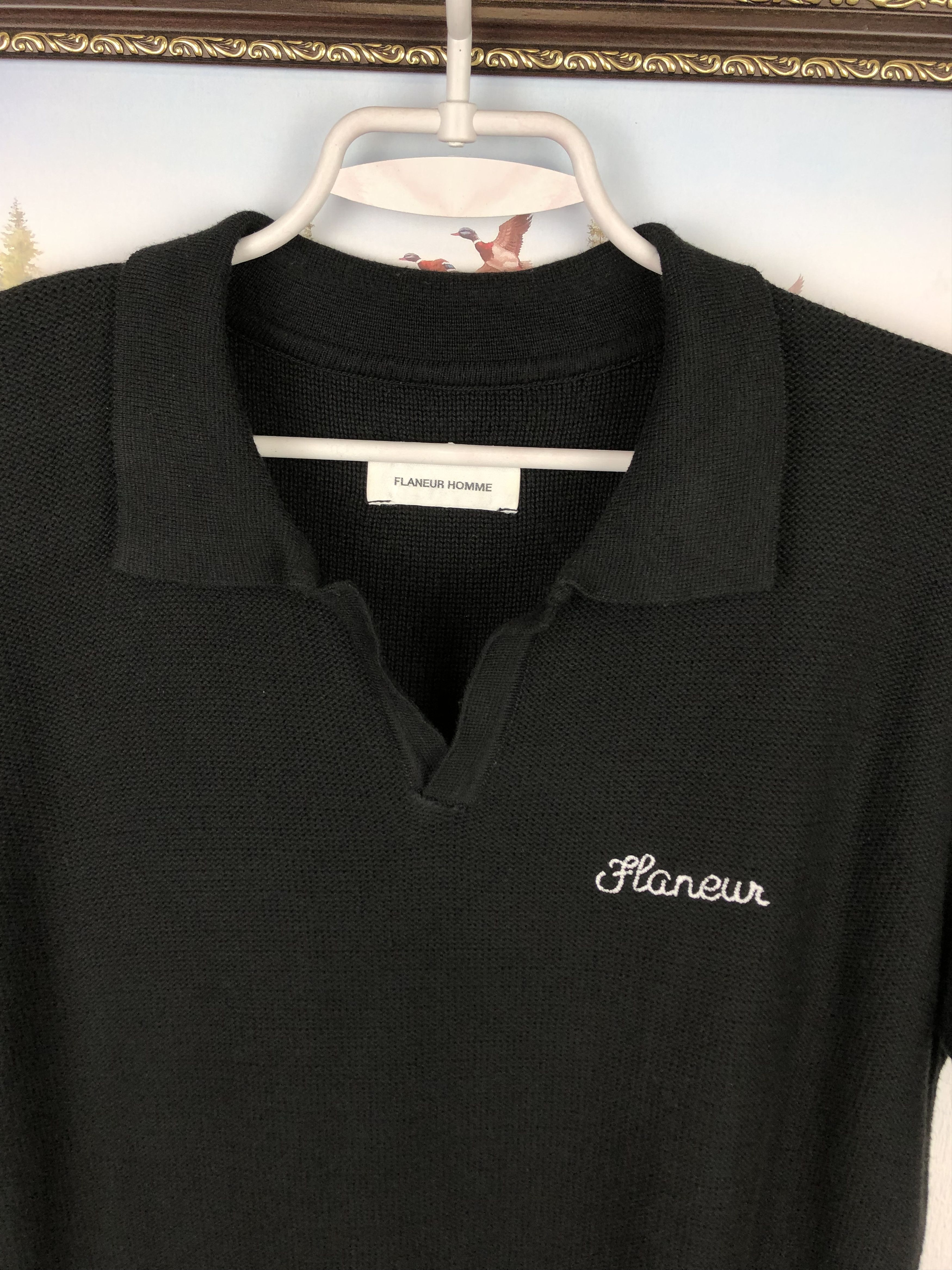 Other Flaneur Homme Black Mens Shirt Rare Jersey Fashion Style Size US M / EU 48-50 / 2 - 3 Thumbnail