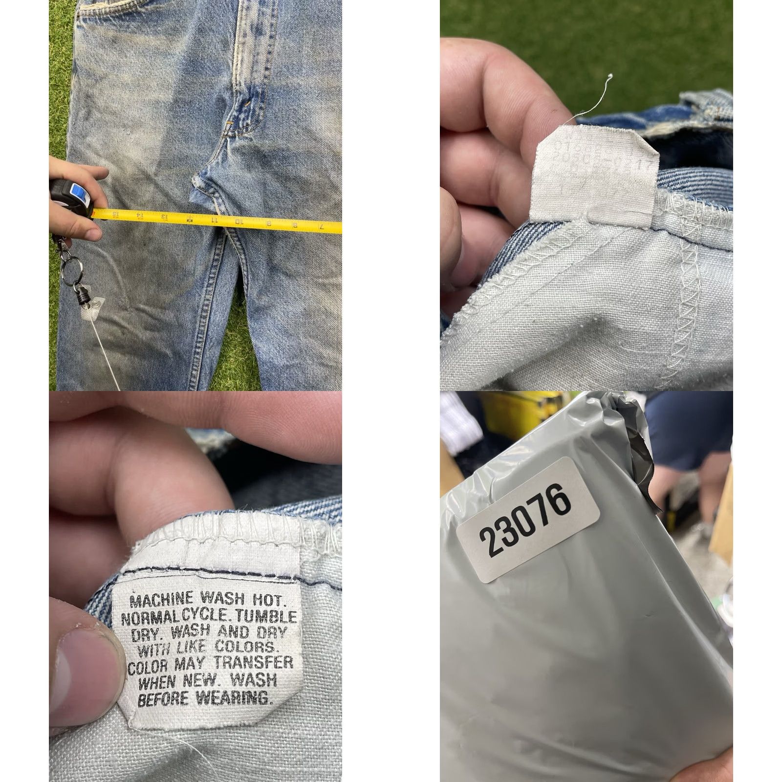Levi's VINTAGE Levi's 505 Jeans Mens 30x29 Regular Straight Denim Blue 90s Theme 5-Pocket Program Mens Size US 30 / EU 46 - 8 Thumbnail