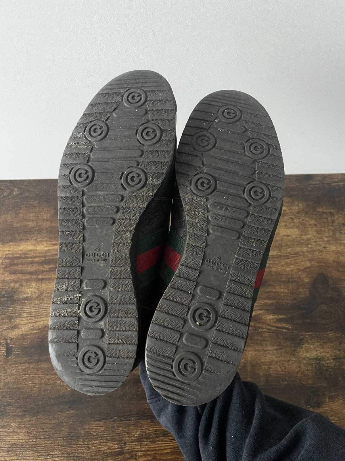 Gucci Gucci Brown Monogram GG Leather Shoes Size US 9 / EU 42 - 9 Thumbnail