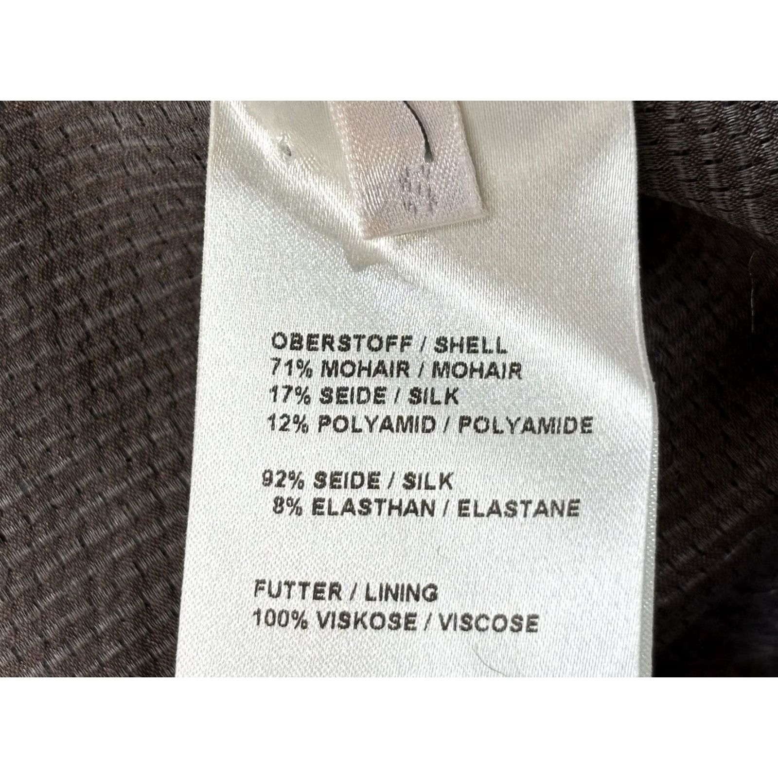 DOROTHEE SCHUMACHER Dorothee Schumacher Jacket Womens S Gray Mid-Length Mohair Silk Button 3/4 Sleeve Designer Modern Minimalist Cardigan Size S / US 4 / IT 40 - 8 Thumbnail