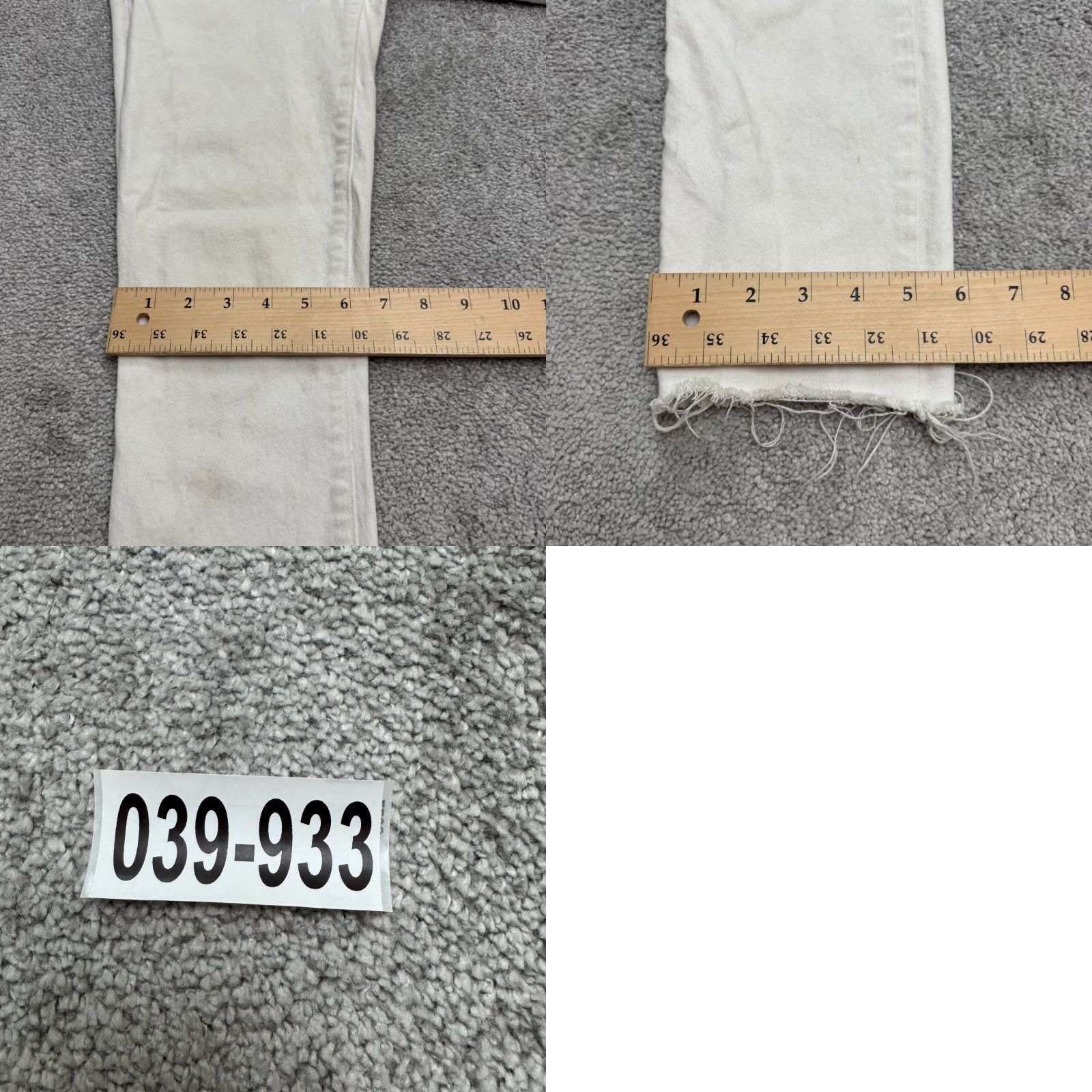 Paige Paige Skyline Skinny Crop Denim Jeans Womens 28 White Mid Rise Cotton Stretch Jeans Size 28" / US 6 / IT 42 - 11 Thumbnail