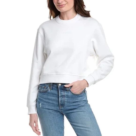 Burberry o1w1db10326 Sweatshirt in White Size M / US 6-8 / IT 42-44 - 2 Thumbnail